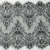 Duolong en stock 6544 encaje pestaña encaje Negro y Blanco 2 colores disponibles ancho 45cm accesorios tela venta al por mayor