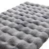 Nuevo Cojín de Imitación de Piel de Conejo, Suave Cojín Cálido de Terciopelo Burbuja para Oficina y Hogar, Cojín Blanco que No Suelta Pelo para Silla