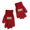 Guantes de Punto para Niños Otoño e Invierno Cereza Etiqueta Pequeña Bebé Para Exteriores A Prueba de Frío Cálidos Resistentes al Viento Guantes de Lana