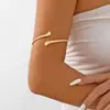 Nuevas Pulseras de Cruz Huecas Multicapa Transfronterizas, Pulseras de Brazo de Línea Metálica Abierta Sencillas de Nicho Europeas y Americanas al por Mayor
