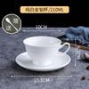 Taza de café y platillo de cerámica, juego simple de taza de té con leche de línea de oro blanco puro, taza de café para entretenimiento de oficina, taza de té de la tarde