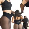 100g sin felpa, transparentes, de cintura alta, transfronterizos, leggings transparentes, talla grande europea y americana, de una sola pieza, ajustados, estilo nuevo 3714