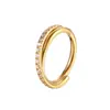 Joyería de piercing transfronteriza europea y americana de acero inoxidable 316L, argollas nasales sin costura, joyería de piercing unisex, pendientes de aro cerrado