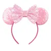 Acessórios de cabelo do Mickey transfronteiriços bordado lantejoulas laço faixa de cabeça de festa faixa de cabeça de parque de diversões férias acessórios de cabelo infantis pronta entrega