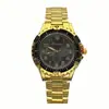 Comercio Exterior Transfronterizo Venta Caliente Moda Negocios Reloj para Hombre Casual para Hombre Combinación Perfecta Tres Ojos Dorado Reloj de Cuarzo para Hombre