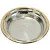 Foyuanhui India Hecho a Mano Plato para Suministro de Agua Hogar Taza de Agua para Servir Adornos Bronce Tallado Cuenco para Suministro de Agua Juego de 7 Piezas