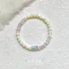"Meio Férias de Primavera" Pulseira de Contas Borboleta Branca de Jade Dongling Estilo Chinês Novo Requintado Pulseira de Olho de Gato de Alta Qualidade para Mulheres