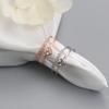 Anel Aberto Chaoren Flash Diamante Amor Feminino Articulação Dedo Indicador Estudantes Japoneses e Coreanos Chique Minimalista Celebridade da Internet Anel Personalizado
