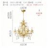 Lámpara de araña de estilo americano para entrada, de lujo, para sala de estar y comedor, lámpara de cristal estilo vintage francés, estilo villa, estilo europeo, para dormitorio de princesa.