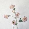 Ins estilo 6 cabeça Eustoma grandiflorum flor artificial sala de estar decorações buquê ornamentos fotografia de casamento arranjo de flores de casamento