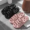 Pantuflas Antideslizantes con Drenaje de Agua para Baño para Hombres, Uso en Interiores del Hogar, Pantuflas Eva Antibacterianas Ultra Suaves Específicas para Baño para Mujeres