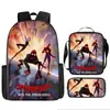 Liberación Rápida Transfronteriza Spider-Man Spider-Man Mochila Escolar Estudiante Niños Bolsa Escolar Periférica Bolso Escolar de Hombro Juego de Tres Piezas