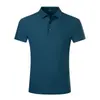 Verão 2026 Novo Estilo Sem Costura Seda de Gelo Manga Curta Masculino Esportivo Transfronteiriço Secagem Rápida Cor Pura Nylon Camisa Polo Business Roupa Masculina