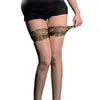 Medias Camellia Aurora con Borde de Encaje Calcetines Largos Brillantes Sedosos Ultradelgados Hasta la Rodilla para Mujer