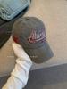 Gorra de Algodón Lavado Vintage Estilo Americano con Letras Bordadas para Mujer Cabeza Grande Showface Pequeña Primavera y Verano Combinación Total Gorra de Béisbol Vieja