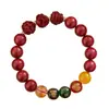 Pulsera de Pixiu de Arena Dorada Púrpura Cinabrio Imitación, Doce Deidades Guardianas del Zodiaco, Estilos para Hombres y Mujeres, Suministro en Vivo