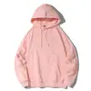Nueva Sudadera con Capucha de Felpa 330g Algodón Puro Hombro Caído para Hombre, Color Sólido, Corte Holgado, Marca Casual de Moda, Estampado Personalizado