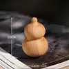 Colgante de Calabaza Pequeña Redondeada de Sándalo Tallado, Adorno de Madera Hecho a Mano para Jugar con los Dedos, Decoración Creativa para Jugar y Coleccionar