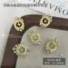 Accesorios de Arte para Uñas de Perlas y Pedrería Estilo Barroco, Venta Caliente Transfronteriza Decoraciones de Pedrería para Uñas con Moño de Aleación Estilo Francés, Estrella y Luna