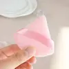 Esponja de Pó Triangular Delicada Que Não Absorve o Pó, Conjunto de Beleza de Veludo para Maquiadores Profissionais, Ferramenta de Fixação para Uso a Seco