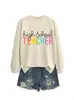 Sudadera casual versátil elegante para mujer, profesora de secundaria, Amazon Wish, comercio exterior transfronterizo