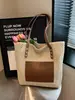 Bolsa grande de palha trançada para mulheres, novo modelo da primavera de 2025, bolsa para férias na praia, bolsa tote de ombro trançada fashion