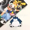 Chaveiro Periférico Popular de Anime Pokemon Pingente de Liga de Pikachu Go Squirtle Eevee Kirby
