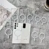 Funda de Teléfono Móvil Transparente Magnética Adecuada para Samsung S25 S24 Ultra Funda de Goma Anticaída S21Plus Acrílico S22