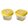 Caja suplemento alimenticio para bebé garra de gato tapa de silicona sellada caja para conservar la frescura tazón de vidrio para bebé para suplemento alimenticio se puede cocinar al vapor caja de almacenamiento