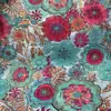 Tela Estampada de Algodón y Lino Estilo Étnico Flor Mandala Occidental Tela Bohemia Almohada Lijiang Mantel Falda de Lino