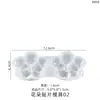 Moldes de Resina de Cristal DIY de Papoula, Vários Patches 3D de Pétala de Flor Coroa, Moldes de Silicone para Pingente