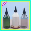 Botella cónica de 300 ml, botella de aceite esencial con aplicador de punta fina, botella de plástico de 300 ml para agua, loción, sérum y emulsión