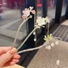 Ciervo Blanco Mismo Estilo Flor de Magnolia Pasador Estilo Antiguo Súper Hada Borla Pasador Pasador Elegante Hanfu Pasador Cabeza que se Mueve