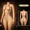 Lencería Sexy con Entrepierna Abierta, Ropa de Dormir Navideña de Malla, Medias, Falda, Coqueteo Sexy para Pareja, Uniforme Transparente, Conjunto de Tentación