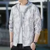 Verão Thin Coat Homens com capuz Jaqueta Protetor Solar Moda Tendência All-match Estudante Outdoor Roupas Protetor Solar Leve