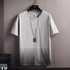 Camiseta de Manga Corta para Hombre 2022 Verano Nueva Moda de Manga Corta Moderna Marca Holgada Casual Estilo Coreano Camiseta Básica Ropa para Hombre