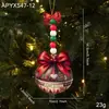 Pingentes Plásticos Planos de Acrílico Estilo Europeu e Americano Transfronteiriços, Contas, Enfeites de Árvore de Natal, Decorações Pendentes e Arranjos de Decoração