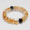 [Montanhas Pesadas e Sombras] Pulseira de Cristal Amarelo Tower de Alta Qualidade para Mulheres, Granate Moda Acessível Luxo Pulseira Atacado