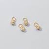 Pingente de prata 925 banhado com zircônia incrustada pingente acessórios para pulseira DIY acessórios de pingente atacado Q0420