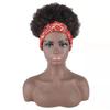 Touca de cabelo multicolorida para peruca europeia e americana, rolo pequeno africano, cabeça explosiva, cabelo curto cacheado, touca de fibra química, peruca Xuchang 4"