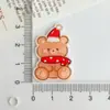Acessórios para Ímã de Geladeira DIY Patch de Acrílico Broche Insígnia Papai Noel Desenho Animado Acessórios de Cabelo Grampo de Cabelo Sino