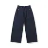 Yidao Vintage 2026 Otoño Nuevo Retro Americano Remache Bolsillo Grande Diseño Holgado Recto Casual Jeans