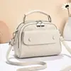 Bolsa quadrada pequena de luxo leve e estilosa, nova bolsa transversal casual 2026, bolsa de ombro moderna para o dia a dia, bolsa de mão versátil