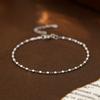 Bajo el Árbol Banyan Plata S925 Verano Dopamina Pulsera Simple Femenina Celebridad de Internet Ins Nicho Estilo Coreano Fina Nueva Pulsera