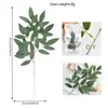 Plantas Verdes Artificiales Populares Transfronterizas, Hojas de Sauce Artificiales, Jarrón para Mesa de Comedor, Arreglo Floral, Decoración de Hojas de Plantas Verdes, Hojas de Sauce Artificiales Individuales