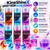 KineShineX Polvo Luminoso para Resina Epoxi 20G Seis Colores Pigmento Luminiscente para Resina Epoxi DIY Adornos Hechos a Mano para Resina de Cristal