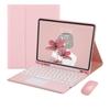 Funda Protectora Magnética Desmontable Apple iPad Pro con Ranura para Tarjetas, Funda de Cuero con Teclado Bluetooth Adecuada para Teclado Magnético