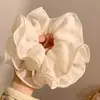 Scrunchie de laço estilo coreano para mulheres, novo modelo 2026, elástico de cabelo com toque de alta qualidade, acessório de cabelo estilo casual