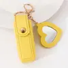 Espelho pequeno transfronteiriço envelope vermelho de boca chaveiro pingente de fragrância pequena da moda porta-moedas criativo chaveiro pingente de presente