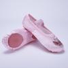 Sapatos de Dança Bordados de Cetim Sapatos de Dança Borboleta Sem Cadarço Rosa Sapatos Garra de Gato Dança Infantil Sapatos de Prática de Sola Macia Ballet para Meninas